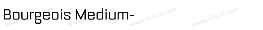 Bourgeois Medium字体转换